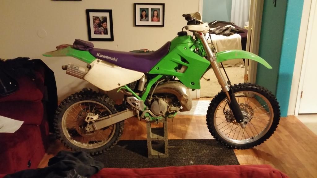 1995 cr125 fork swap!
